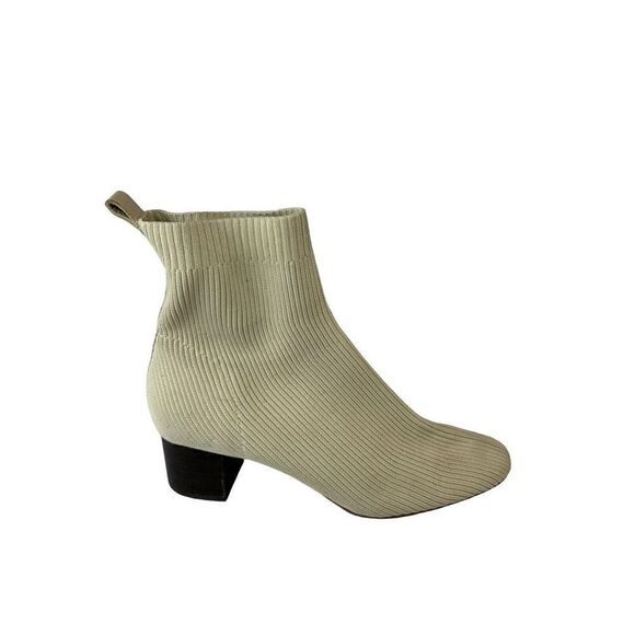 Everlane The Glove Boot Women Size 11 Ribbed Knit Ankle Boots Bone - Picture 6 of 12